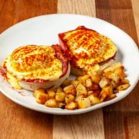Traditional · We take the finest Wolferman English muffin and build it with Yoder shoulder bacon, poached ...