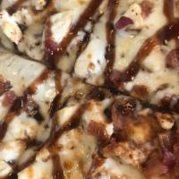 Pizza Bbq · Chicken, bacon, red onion, bbq sauce.