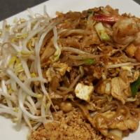 Pad Thai · This is the most famous traditional Thai street food. Stir-fried rice noodles with egg, bean...