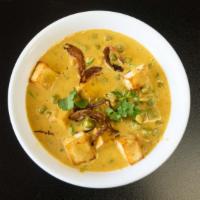 Chicken Korma · Chicken cooked in a creamy almond sauce.serve with rice