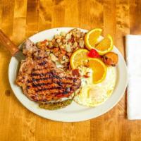 T - Bone Steak W / 3 Eggs · Served with hashbrowns and choice toast pancakes or french toast.
