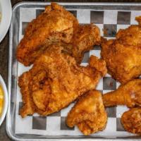 8 Pc Broasted Chicken Meal · 2 pieces of each- breast, wing, leg, thigh.

Choice of 2 Family Style Sides.