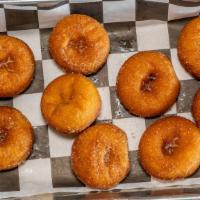 Mini Donuts · Mini donuts topped with cinnamon-sugar. Qty: 10.