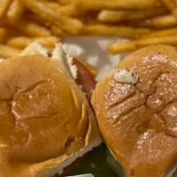 Slider Saturday’S! (Only On Saturday’S) · Types of Sliders  (pick 2)

Buffalo Chicken
Hamburger 
Cheeseburger
Bacon Cheeseburger
BLT

...