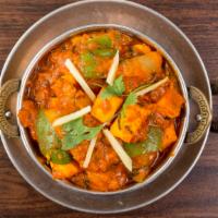 Kadai Paneer · Homemade cottage cheese cooked in a tomato, onion, and light sauce.