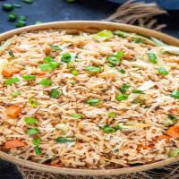 Veg Fried Rice · Fried rice is a dish of cooked rice that has been stir-fried in a wok or a frying pan with v...