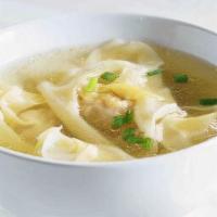 Wonton Soup · Clear chicken broth with chicken and pork wonton