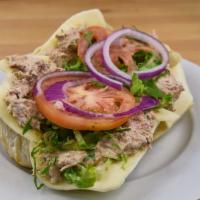 Tuna Sub · Homemade Tuna, Lettuce, Tomato, Red Onion, and provolone cheese. Toasted upon request. (We r...