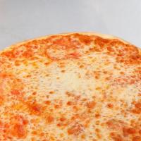 12” Thin Cheese Pizza · Cheese with our homemade pizza sauce.