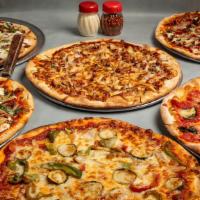 16 Xl Specialty Pizza Combinations · Choose from any of our special pizza combinations. 
If you wish to choose your toppings, use...