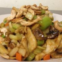 Moo Goo Gai Pan · All-white meat served with white rice.