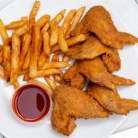 Chicken Wings With Fries (4Pc) · 