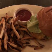 Coalition Burger · cheddar, lettuce, tomato, onion, burger sauce, pickle