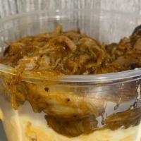 Sloppymac Bowl · Try a bowl of House Made Mac & Cheese and our Smoked Pulled Pork on top with your choice of ...