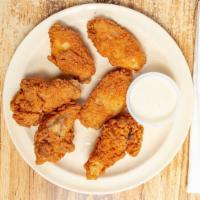 6Pc Mild Wings · Breaded served with ranch or blue cheese