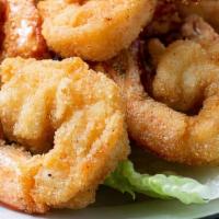 Jumbo  Shrimp (9 Pieces) · Huge Jumbo Flavorful juicy shrimps, breaded with flaky crispy panko bread crumbs and deep fr...