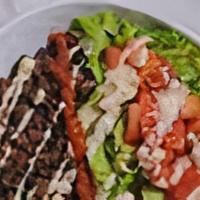 Grilled Steak · Beef Steak + Salad + Rice or Fries + Pita Bread + Gyro Sauce.
