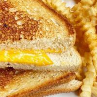 Kids' Grilled Cheese · American cheese and white bread, grilled to melted perfection.