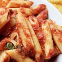 Kids' Saucy Pasta · Penne noodles tossed in your choice of homemade marinara, alfredo, or butter.