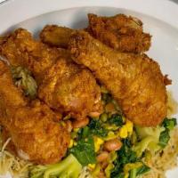 Chicken Drums · Breaded chicken and fried with pressure