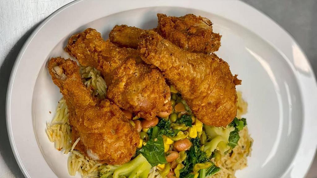 Chicken Drums · Breaded chicken and fried with pressure