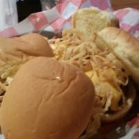 Sophia'S Sliders · Three of our popular sandwiches served as four mini style sandwiches. Choose ONE of the foll...