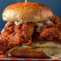 Buffalo Fried Chicken Sandwich · ★ For in-house prices, order direct on Hangry.io ★
Lucy’s famous crispy spicy fried chicken ...
