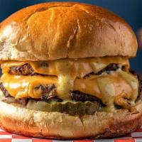 Classic Burger · ★ For in-house prices, order direct on Hangry.io ★
A cult classic. Double Patty, American ch...