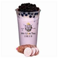 Taro Milk Tea · Everyone's favorite. Comes with boba.