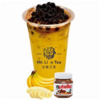 Banana Nutella · Banana milk flavor with a hint of Nutella. Comes with boba.