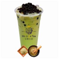 Matcha Milk Tea · Japanese matcha green tea with boba.