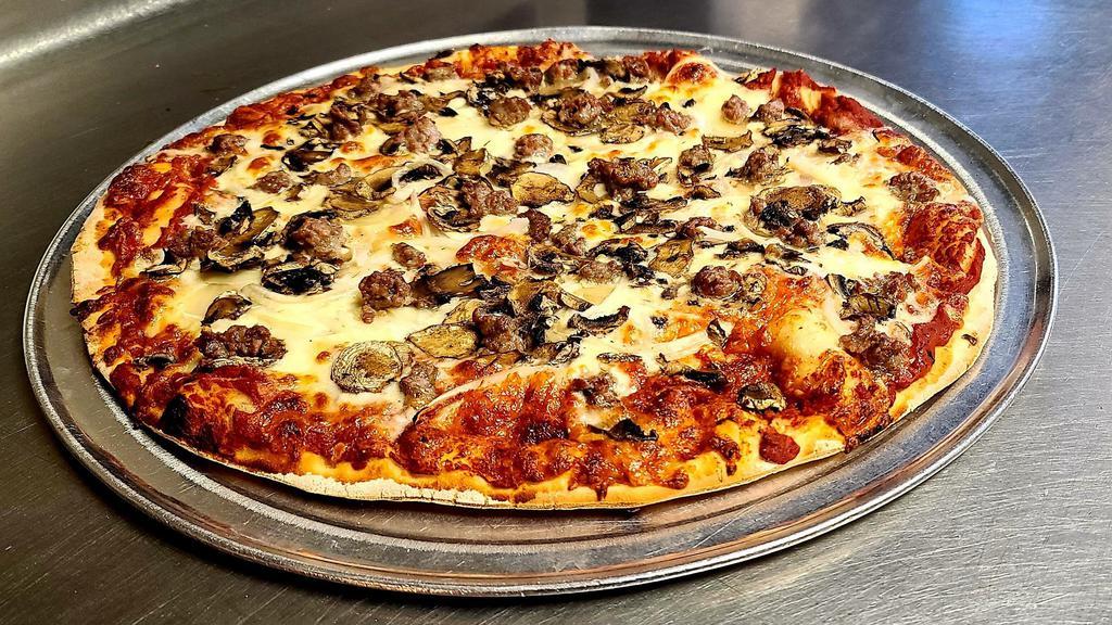 The Milwaukee Special · the classic - sausage, mushrooms, and onions.