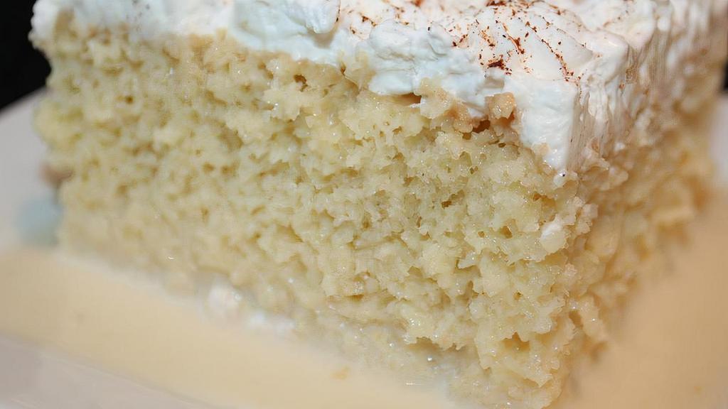 Three Milks Cake  · Three Milks Cake  Is a sponge cake—in some recipes, a butter cake—soaked in three kinds of milk: evaporated milk, condensed milk, and heavy cream.