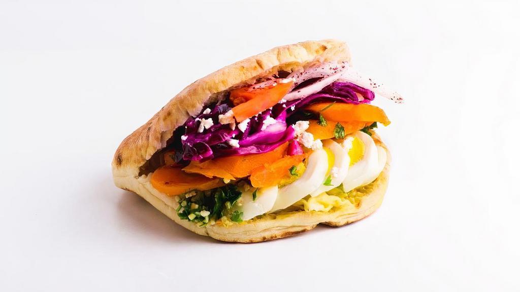 Vegetarian Pita · Made with your choice of 2 extra fill its.