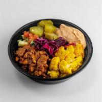 Vegan Shawarma Mini Bowl · Authentically Spiced Pan Seared Plant-Base Shawarma