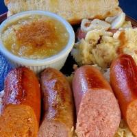 Old World Sausage Sampler · A combination of four sausages from famous recipes of the J. Fred Schmidt Packing Company es...