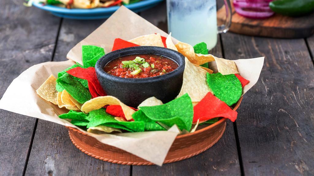 Chips & Salsa · Warm tortilla chips served with our salsa made fresh daily.