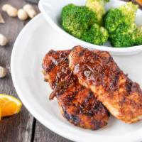 Chipotle Glazed Chops · Two 6 oz. center-cut pork chops finished with a light Chipotle Glaze.