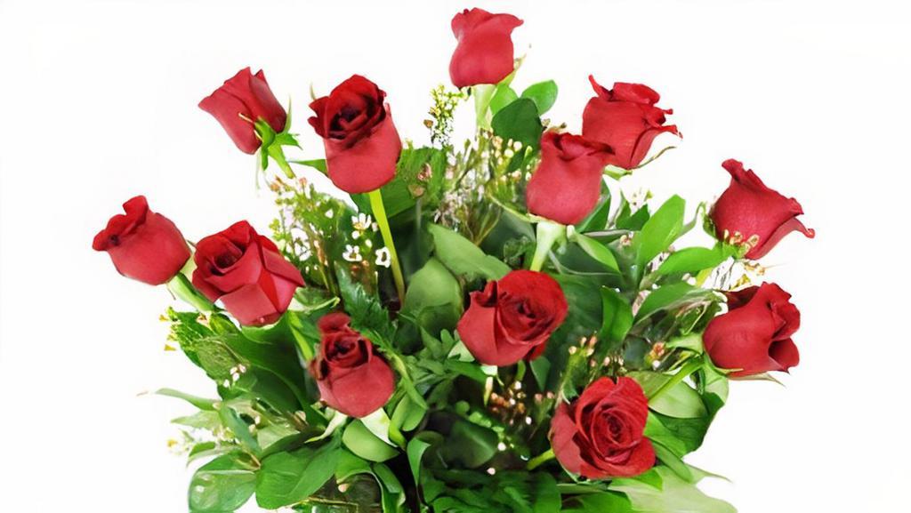 A Dozen Long Stem Red Ros · One dozen long stem red roses
