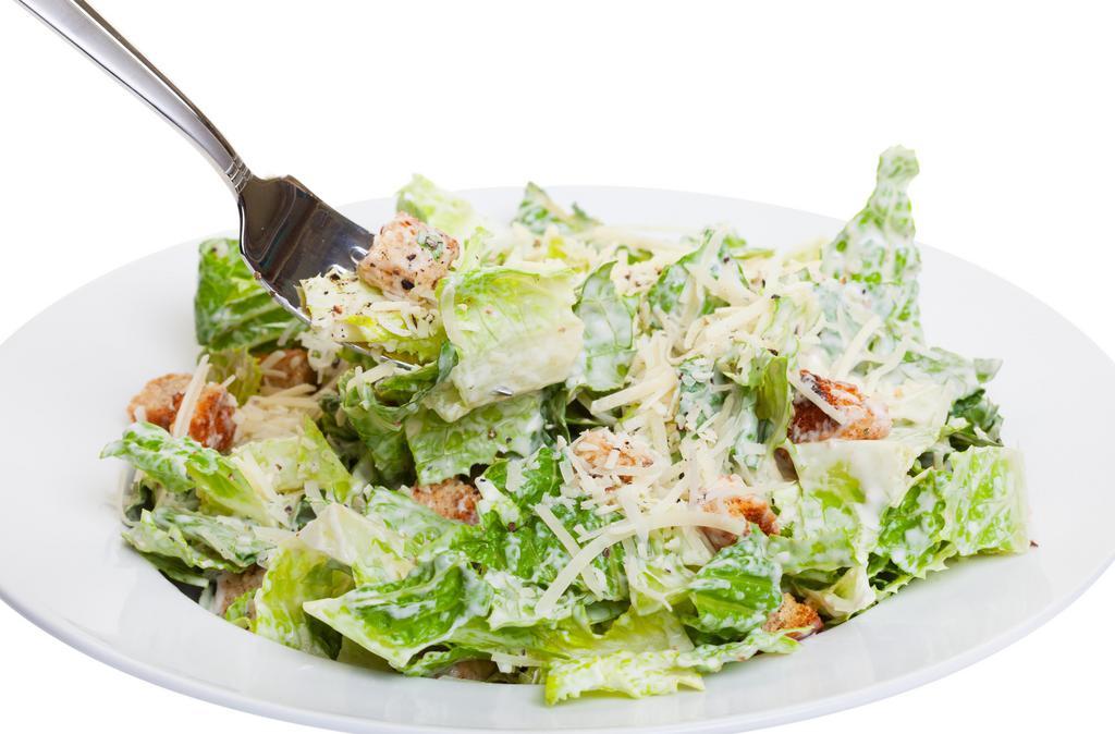 Hail Kale Chicken Caesar Salad · Classic fresh cut Romaine lettuce, grilled all-natural chicken breast, , baby kale, parmesan flacks, croutons and Caesar dressing.