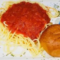 Monday Special · Spaghetti with sauce, salad