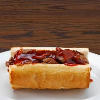 Bbq Beef Sandwich · Italian beef with BBQ sauce on French bread.