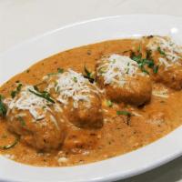 Malai Kofta · Cottage cheese, potatoes and spices mixed and prepared in hot and served with a creamy gravy...