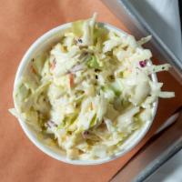 Coleslaw · Red and green cabbage, carrots and granny smith apples smothered in a homemade mayonnaise ba...