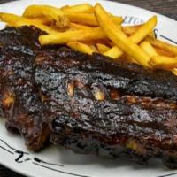 Ld Bbq Pork Ribs (1/2 Rack) · Slow-cooked & “fall-off-the-bone.” Include only: french fries, mashed potatoes, or green bea...