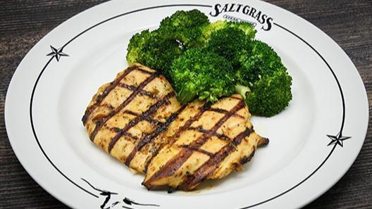Ld Grilled Chicken · Marinated grilled chicken breast. Include only french fries, mashed potatoes, or green beans.