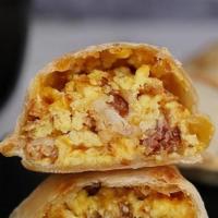 Bacon, Cheddar & Egg · Crispy smoked bacon, cheddar cheese and scrambled eggs.