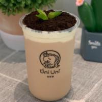 手作盆栽奶茶 /  Handcraft Garden Milk Tea (Oreo Cheese Foam With Mint) · 
