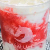 草莓啵啵酸奶 / Strawberry Yogurt With Crystal Boba · 