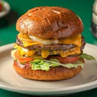 Double Burger* · Add American, cheddar, or mozzarella cheese for an additional charge. Add bacon for an addit...